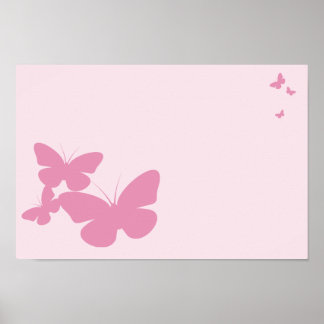 Poster papillons rétro