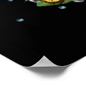 Poster Papillons sur Feuille (Coin)