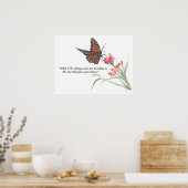 Poster Papillons - Transformation Dessin - Art Imprimer (Cuisine)