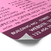 Poster Papillons Violets, Beauticier, Salon De Beauté (Coin)