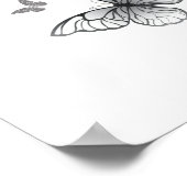 Poster Papillons volants bleus Morpho (Coin)