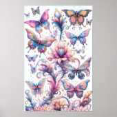 Poster Papillons Whimsical Wall Art (Devant)