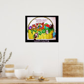 POSTER PÂQUE, BULLE, PETITE SOURIS NIBLE (Cuisine)