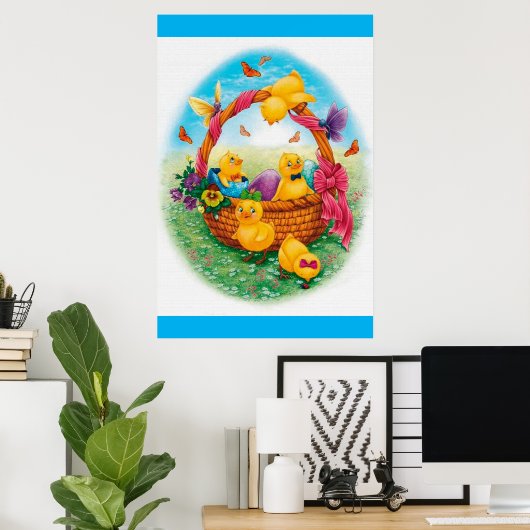 Poster Pâques (Bureau à domicile)
