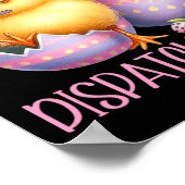 Poster Pâques 911 Dispatcher Cadeau Police Dispatch Thin  (Coin)