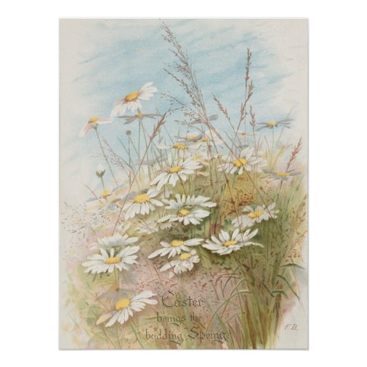 Poster "Pâques apporte le printemps naissant" (Devant)
