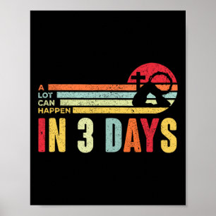 Poster Pâques Beaucoup De Choses Peuvent Se Passer En 3 J