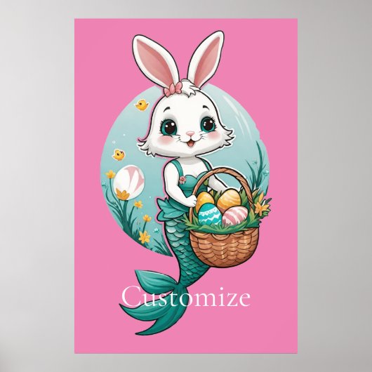 Poster Pâques Bunny Mermaid Thunder_Cove (Devant)