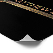 Poster Pâques chrétien Il Est Ressuscité Soleil Résurrect (Coin)