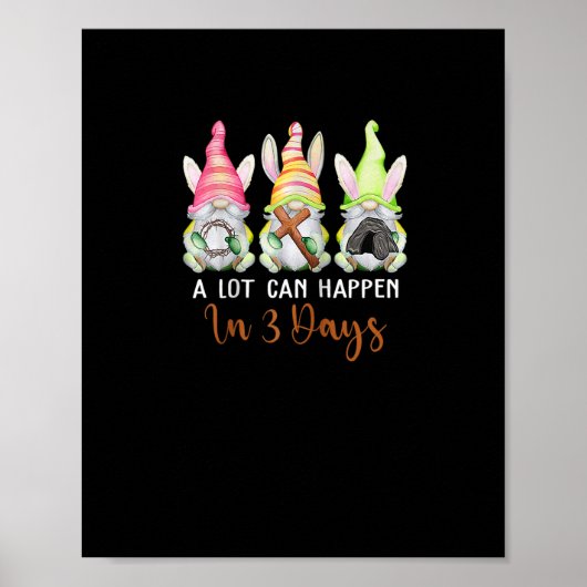 Poster Pâques Chrétienne Beaucoup Peuvent Se Produire En (Devant)