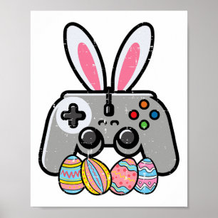 Poster Pâques contrôleur de jeu Bunny Ears Garçons Enfant