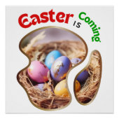 Poster Pâques est à venir - Fleurs (Devant)