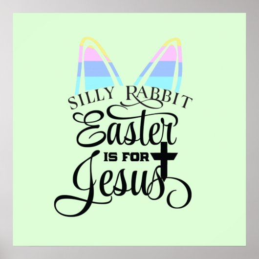Poster Pâques est pour Jésus (Devant)