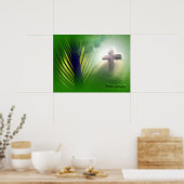 Poster Pâques et palmiers Dimanche Crossages et scènes (Cuisine)