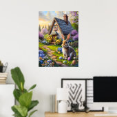 Poster Pâques Fleur Jardin (Bureau à domicile)