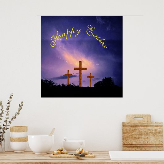 POSTER PÂQUES, IL A AUGMENTÉ (Cuisine)