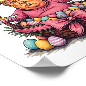 Poster Pâques Je suis juste ici pour les oeufs dévités Dr (Coin)