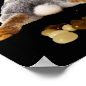 Poster Pâques Lapin Fesses Queue Drôle Caca Jelly Beans T (Coin)