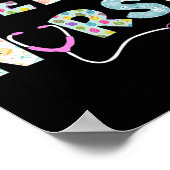 Poster Pâques mignonnes Pâques Poudre Lapin Oreilles Joye (Coin)