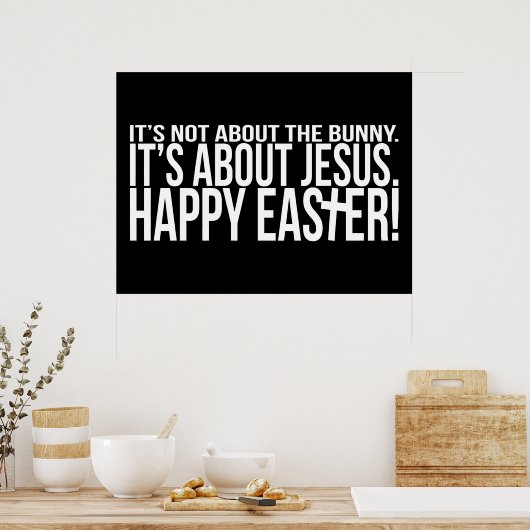 Poster Pâques parle de Jésus (Cuisine)