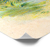 Poster Pâques Poulet De La Ferme Cute Oeufs Antiques (Coin)