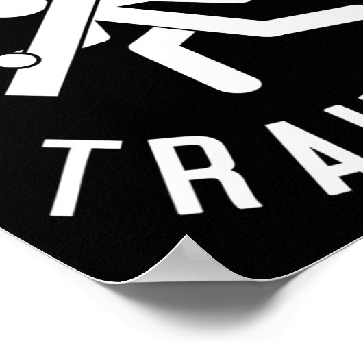 Poster Pâques Religieux Amusement Croix chrétienne Entraî (Coin)