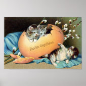 Poster Pâques vintage (Devant)