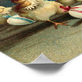 Poster Pâques Vintages russes avec train (Coin)