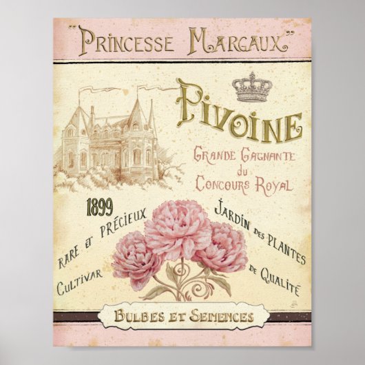 Poster Paquet de semences florales (Devant)