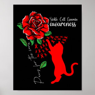 Poster Paquets De Chat Rose Rouge Pour L'Anémie Cure Cell