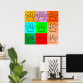 Poster Paquets De Chiots Mignons En Carré (Bureau à domicile)