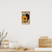Poster Paquets de semences vintages (Cuisine)