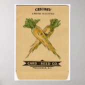 Poster Paquets de semences vintages (Devant)