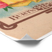 Poster Paquets de semences vintages (Coin)