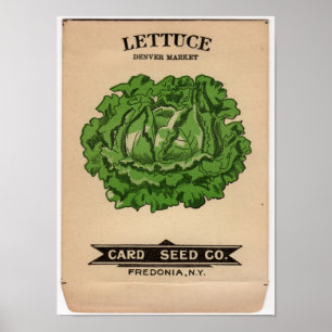 Poster Paquets vintages de graine