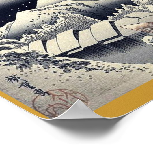 Poster par Ando, Hiroshige Ukiyo-e. (Coin)