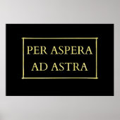 Poster Par aspera ad astra (Devant)