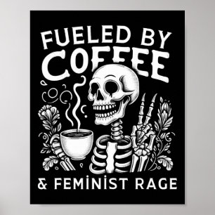 Poster Par Coffee &amp; Feminist Rage Féminisme Coffee Lo