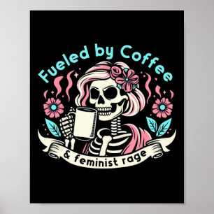 Poster Par Coffee &amp; Feminist Rage Féminisme Coffee Lo