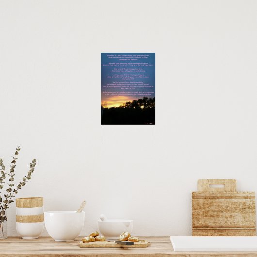 Poster Par conséquent, comme Dieu a choisi (Cuisine)