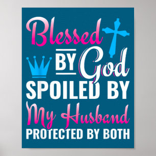 Poster Par femme chrétienne Jésus bénit Dieu