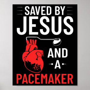 Poster Par Jésus Et Un Pacemaker Sensibilisation aux mala