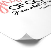 Poster Par La Grâce De Dieu Je Suis Bible Verse Wall Art (Coin)