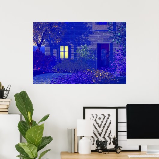 Poster Par la Porte (Bureau à domicile)