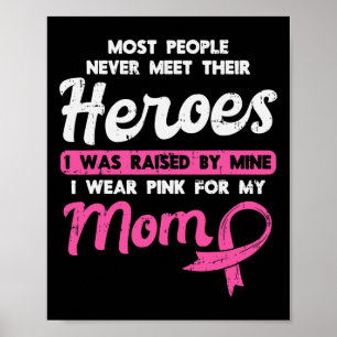 Poster Par My Heroe Pink Pour Maman Sensibilisation au ca