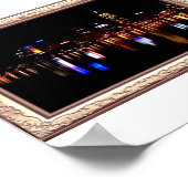 Poster Par nuit reflète l'impression (Coin)