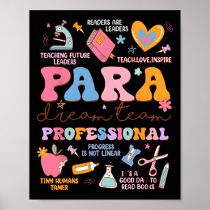 Poster Para Dream Team Paraprofessionnel Premier Jour De