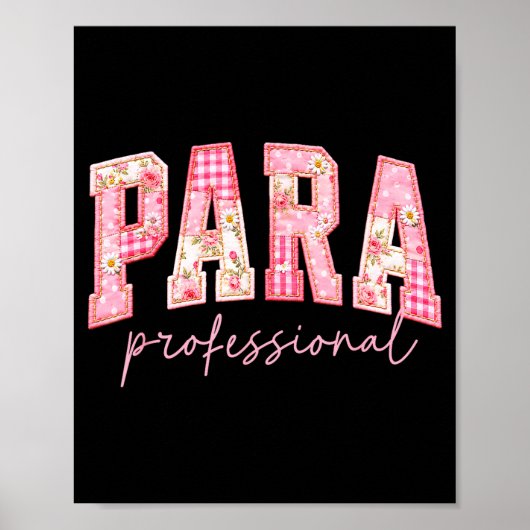 Poster Para enseignant professionnel retour à l'école pre (Devant)