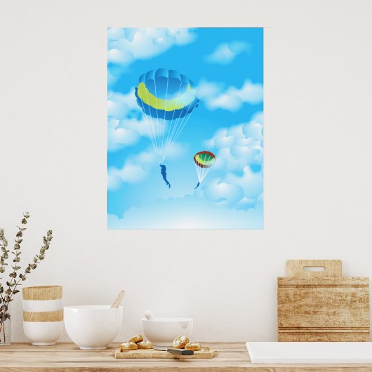 Poster Parachuting (Cuisine)