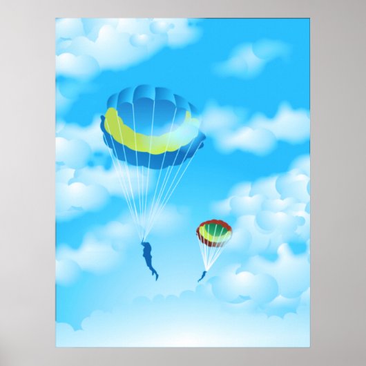 Poster Parachuting (Devant)